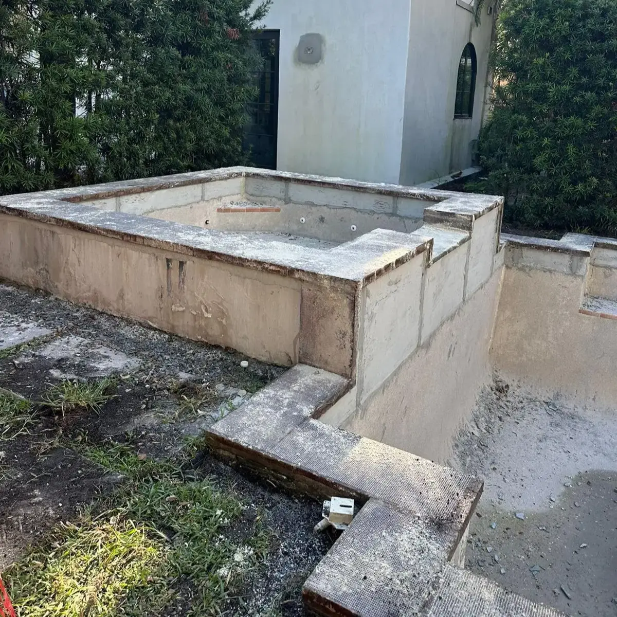 Pool Transformation with TERRAZZO GraniTech Plaster before 1 Pool Transformation with TERRAZZO GraniTech Plaster before 1